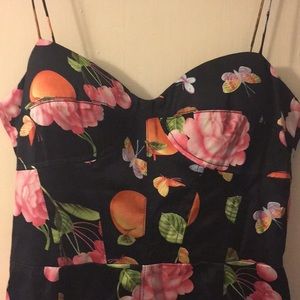 David Meister, pinup style print dress